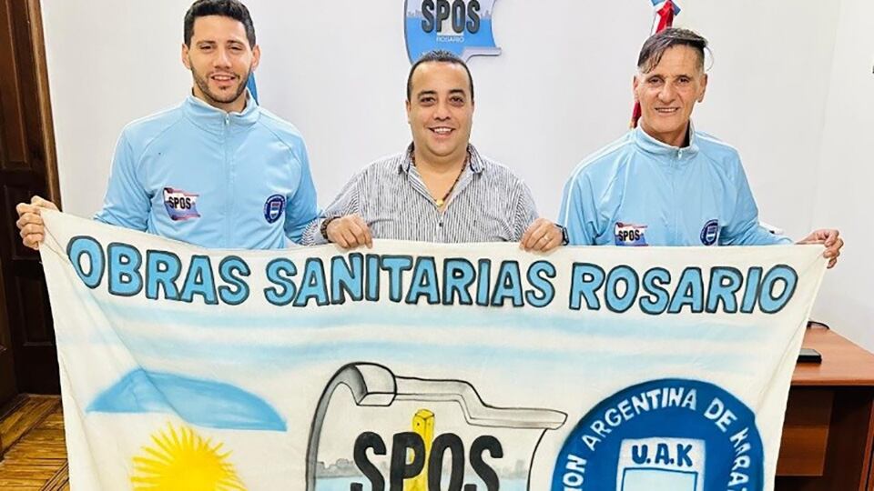 Los Rossetto junto a Silvio Barrionuevo.