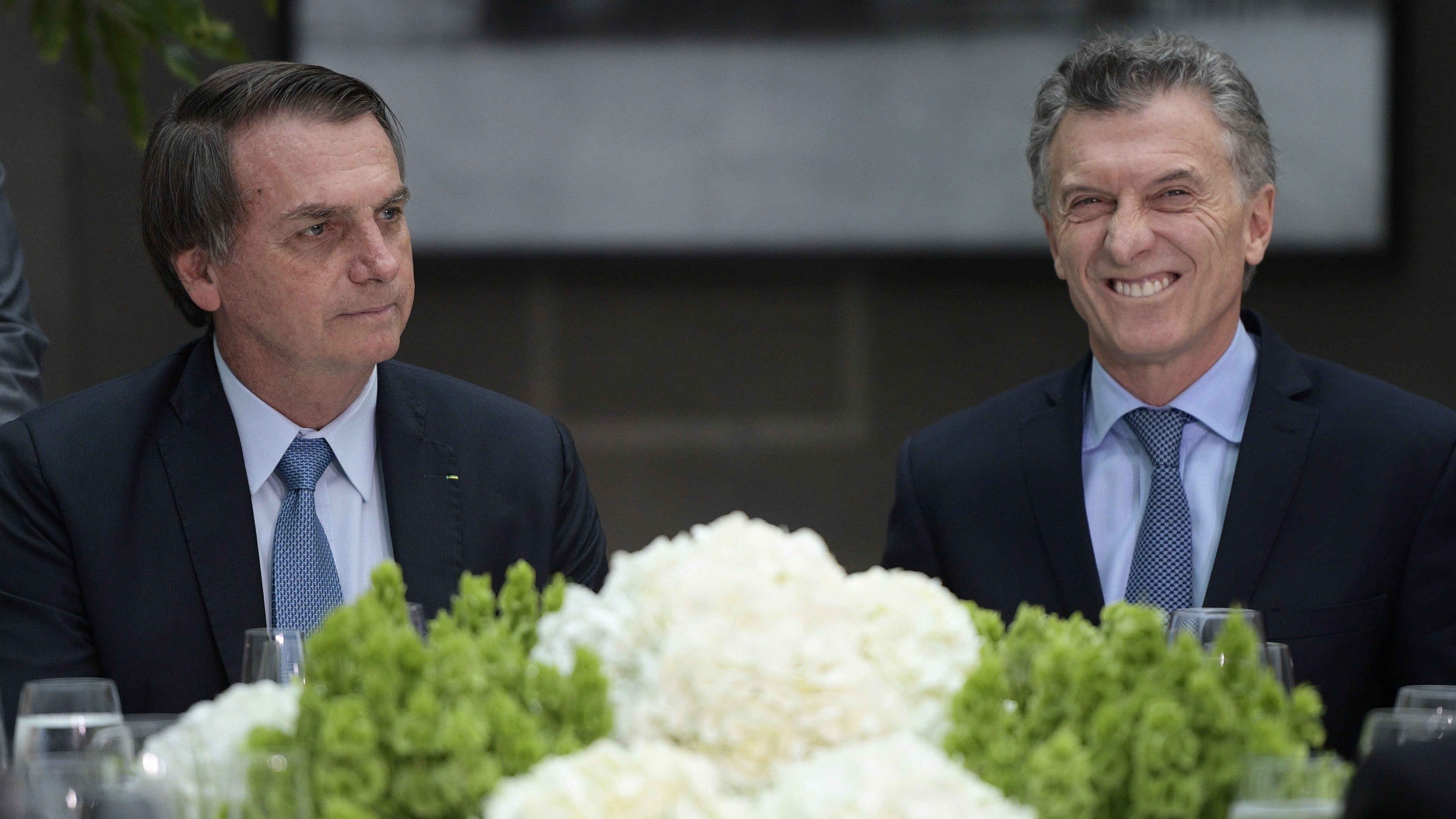 Jair Bolsonaro y Mauricio Macri.