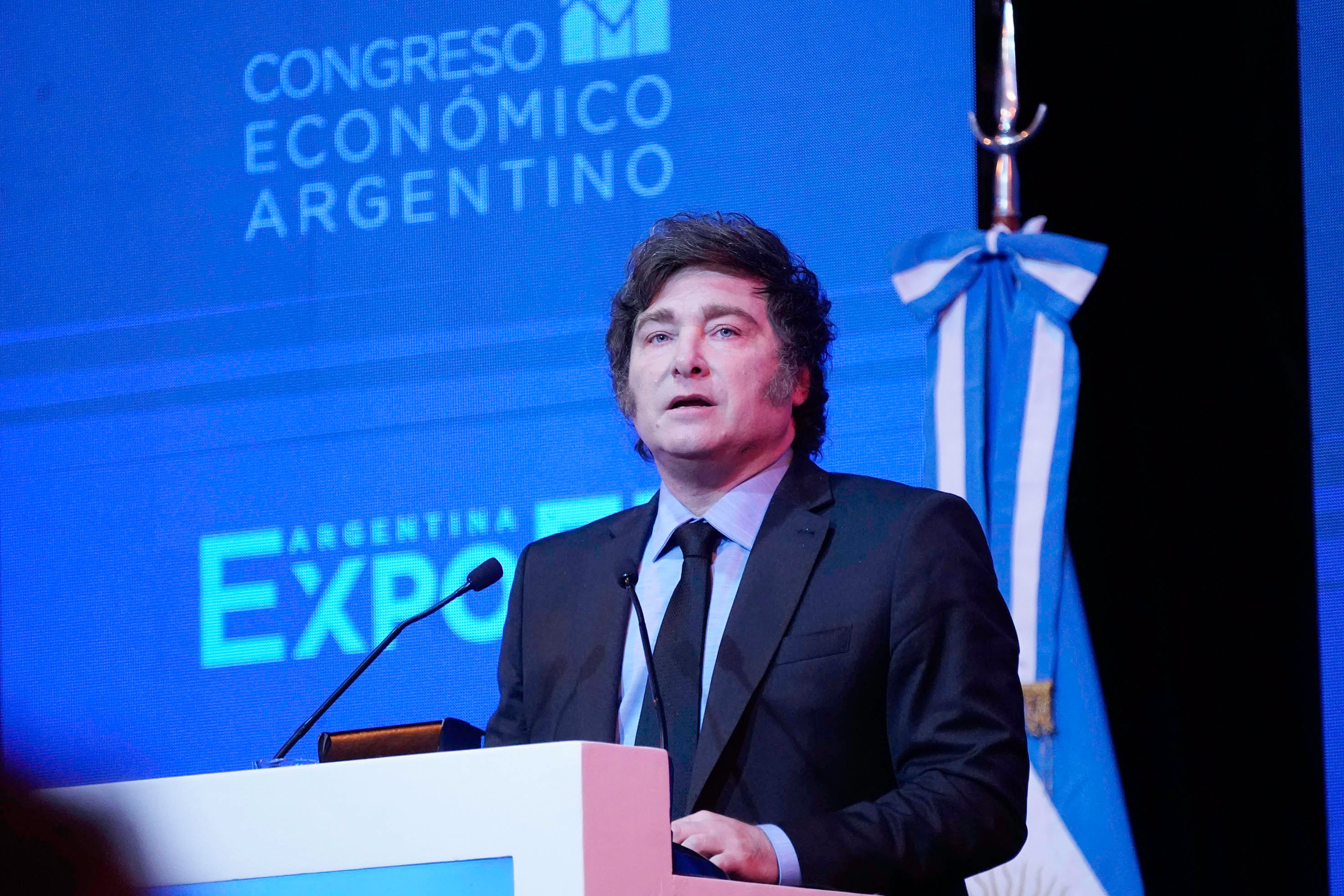 El Presidente Milei, en el foro Expo EFI, donde tuvo palabras extremas para todos