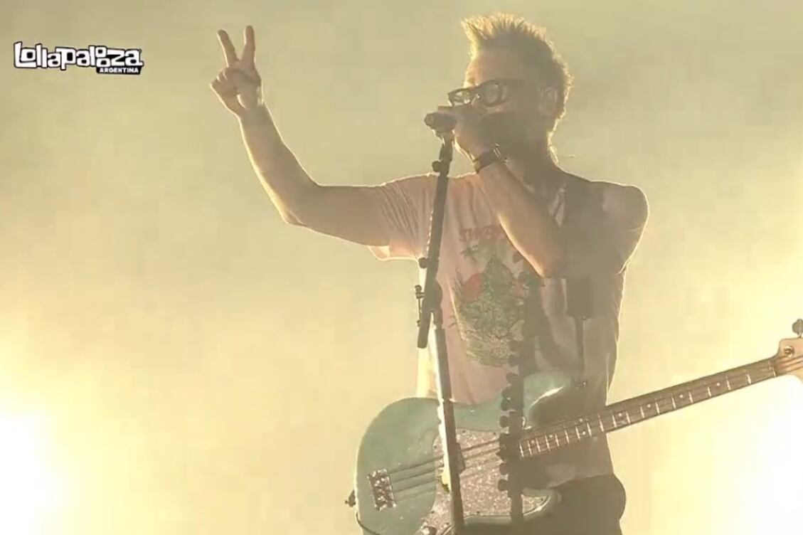 Mark Hoppus rememoró la Copa del Mundo obtenida por la selección. Imagen: Captura Flow.