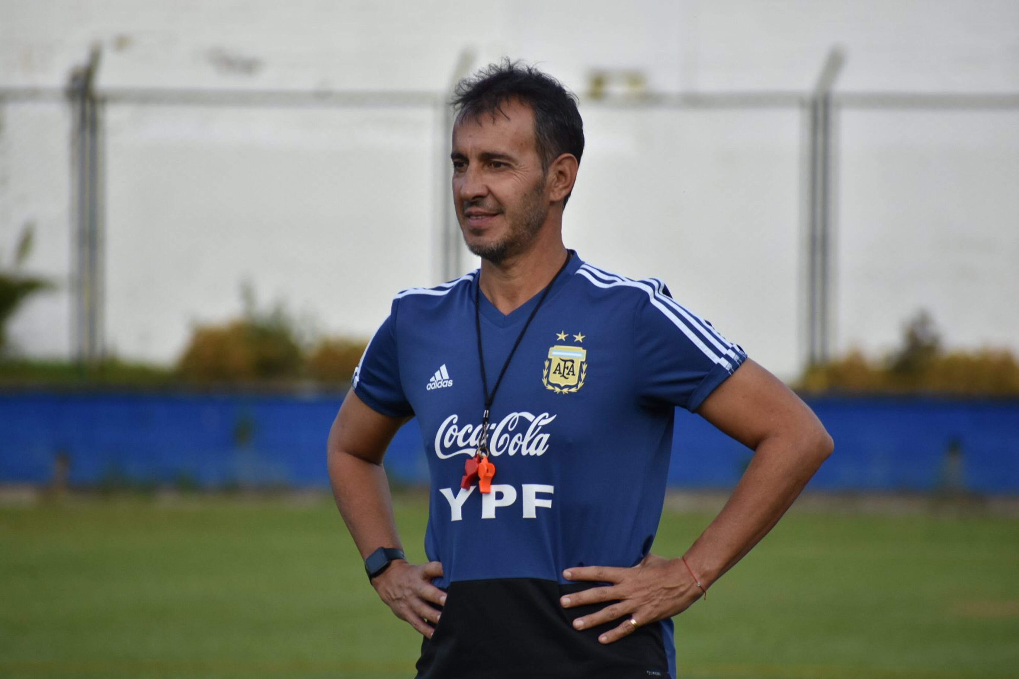 Fernando Batista, entrenador de la Sub 23.