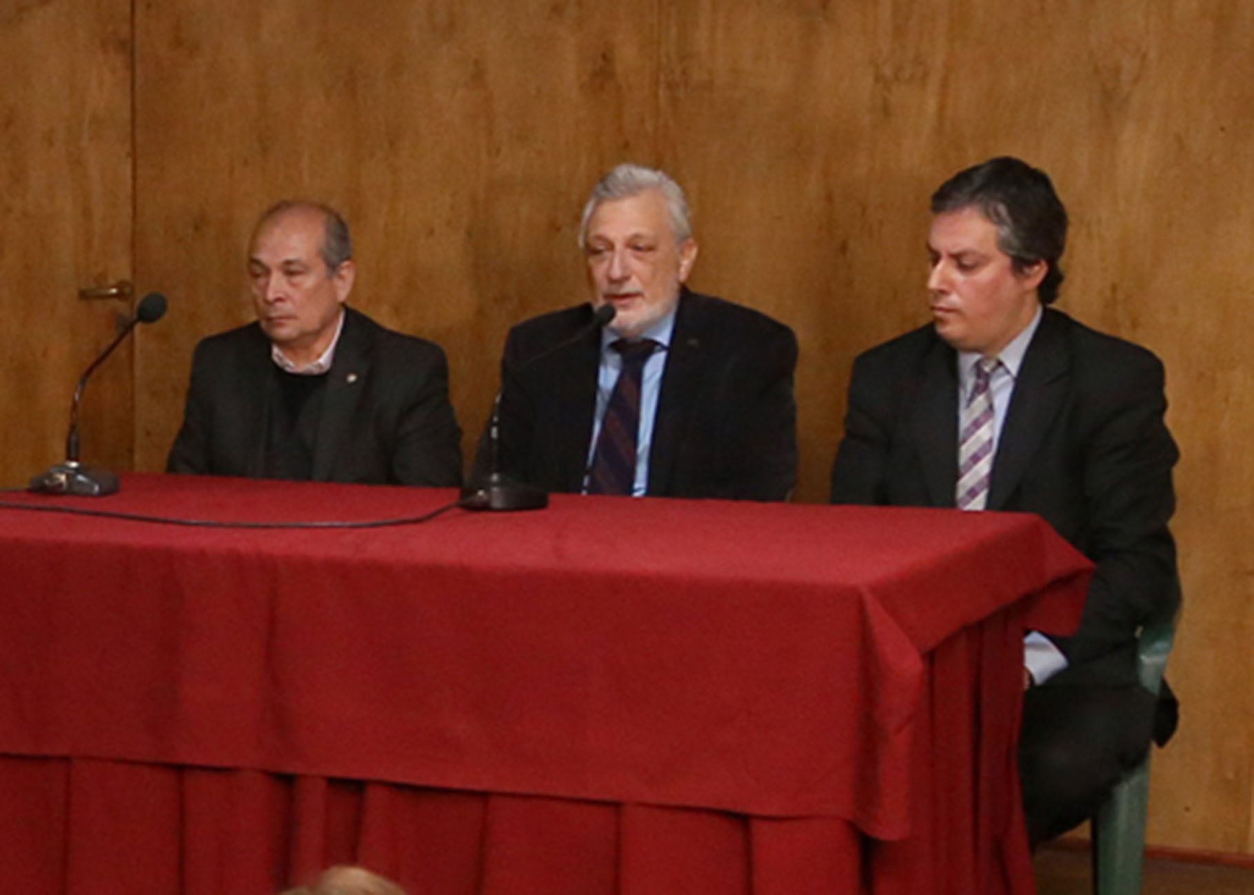 Verón, Silberstein y Trucco dieron una conferencia.
