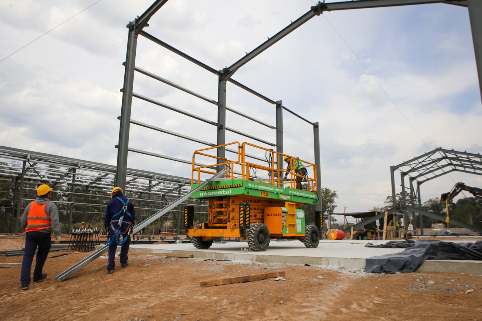 Las obras que se llevaban a cabo en Luján se paralizaron en 2023. 