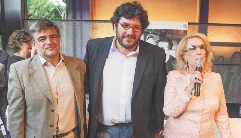 Cacetta y Avelluto con Mirtha Legrand, en los días en que aún se llevaban bien.