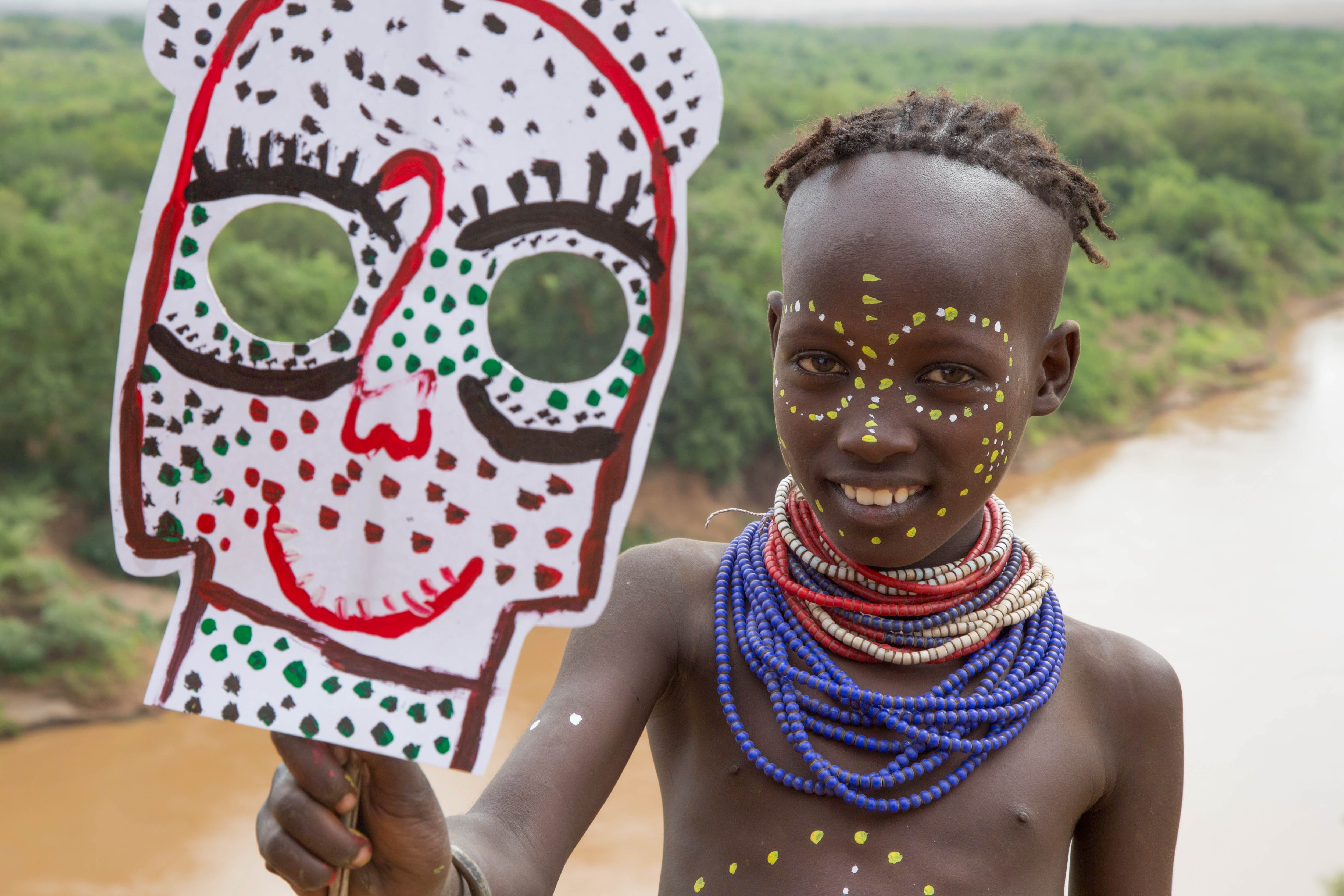 En África, los mismos cuerpos pueden ser pinturas elaboradísimas.