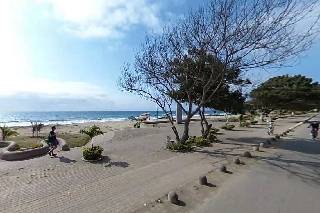 Playa en la provincia de Manabí, donde fueron los asesinatos.