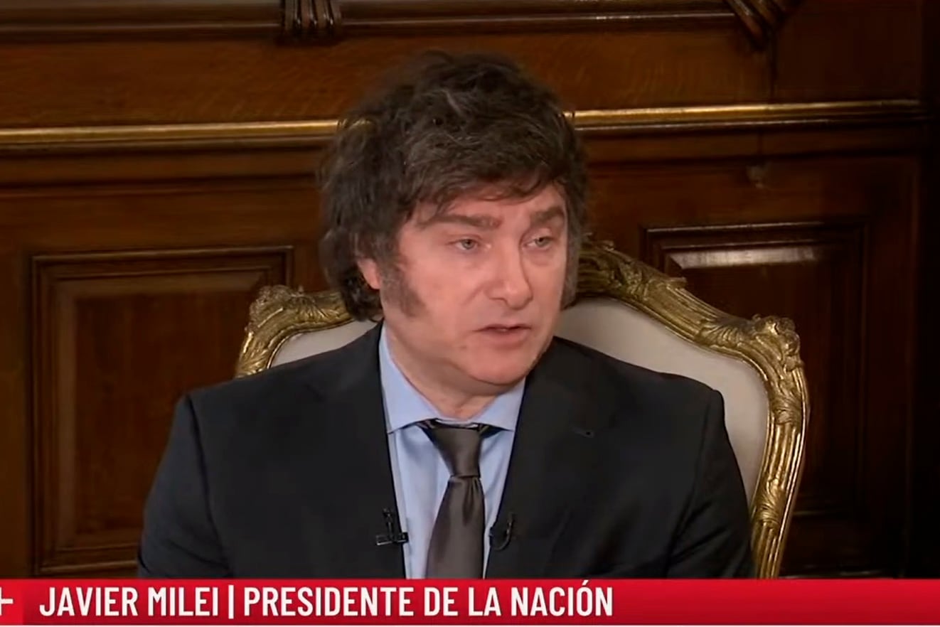 Javier Milei en un nuevo reportaje en un medio amigo.