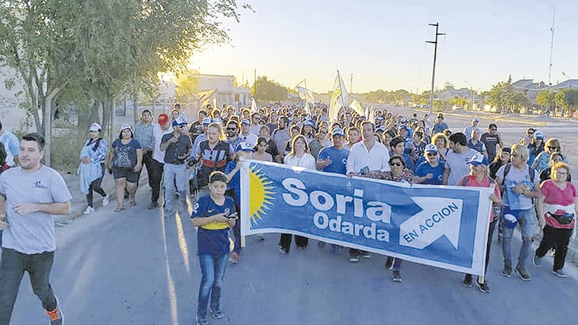 Martín Soria recorrió las calles de Bariloche.