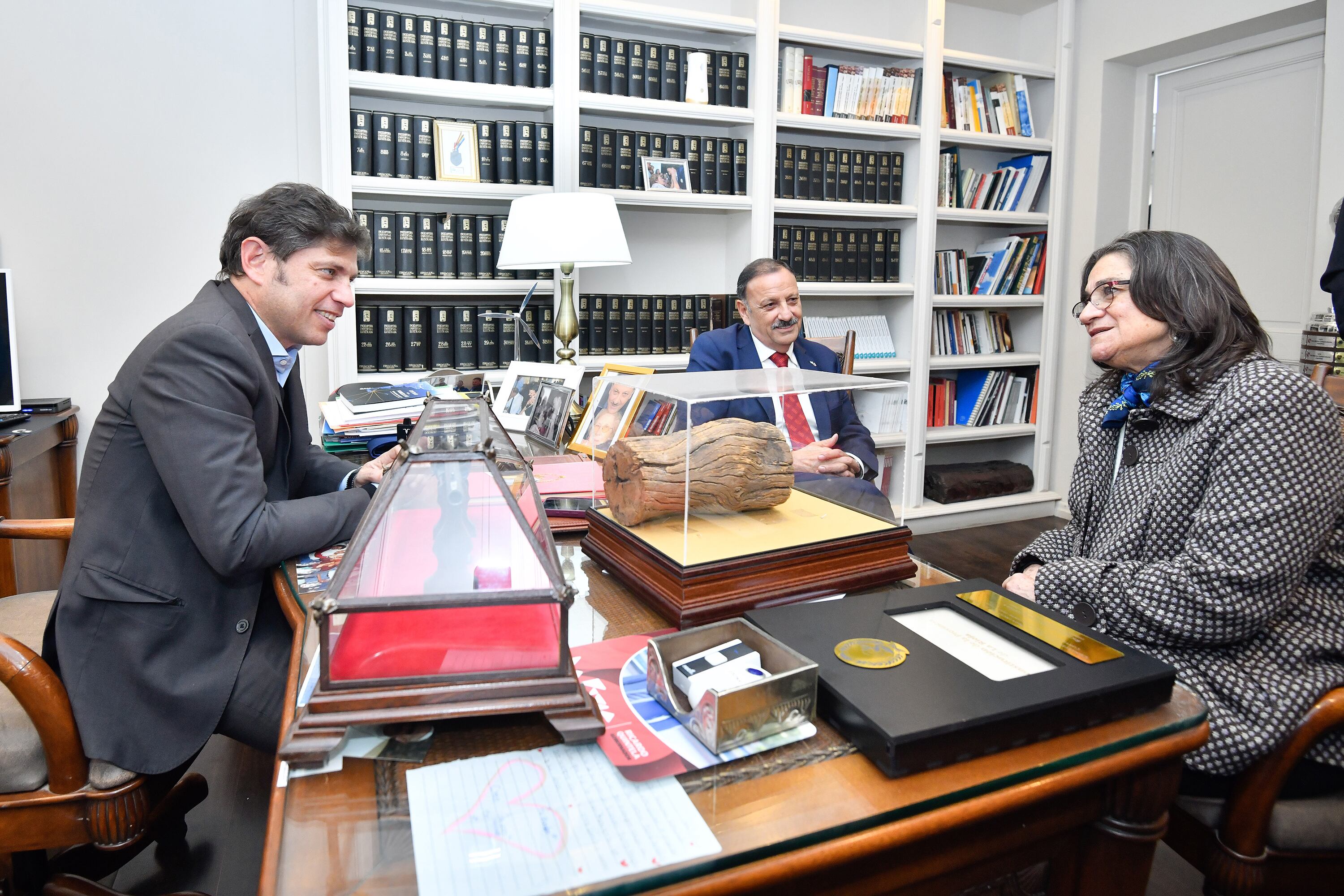 Kicillof, Quintela y Corpacci volvieron a reunirse en La Rioja. 