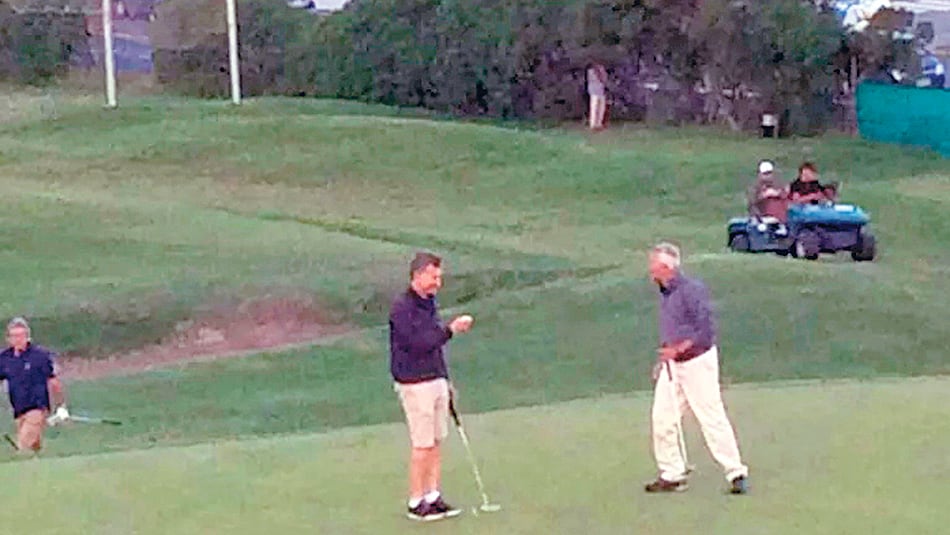 La tarde del Viernes Santo fue utilizada por el presidente Mauricio Macri para jugar al golf en el predio de Playa Grande de Mar del Plata.