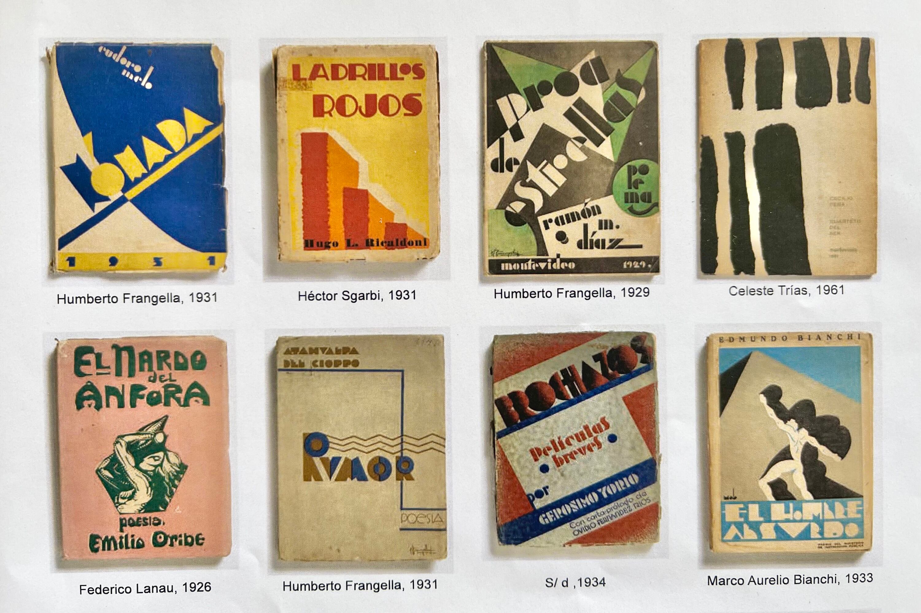 Algunas tapas de la muestra de Sagradini. Abajo: Vista parcial de la exposición. 