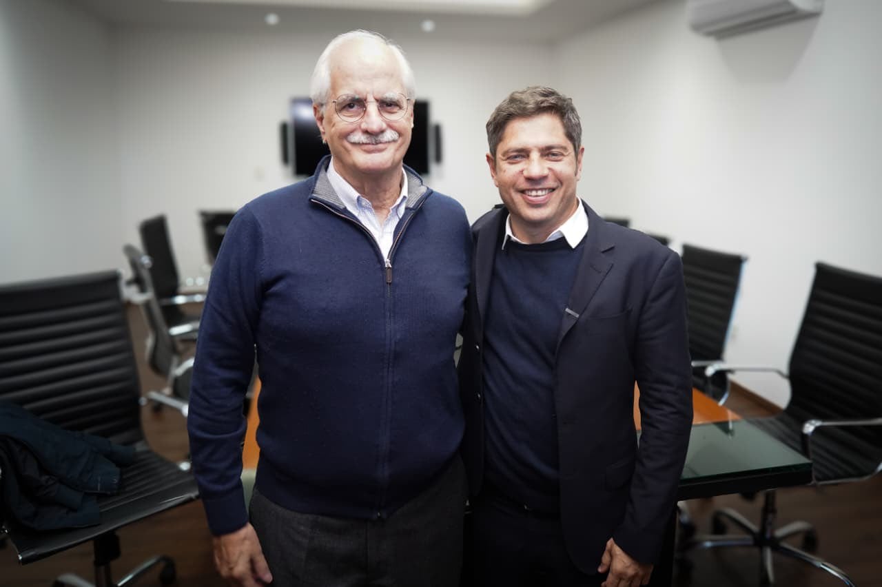 Jorge Taiana y Axel Kicillof se encontraron en Ensenada.