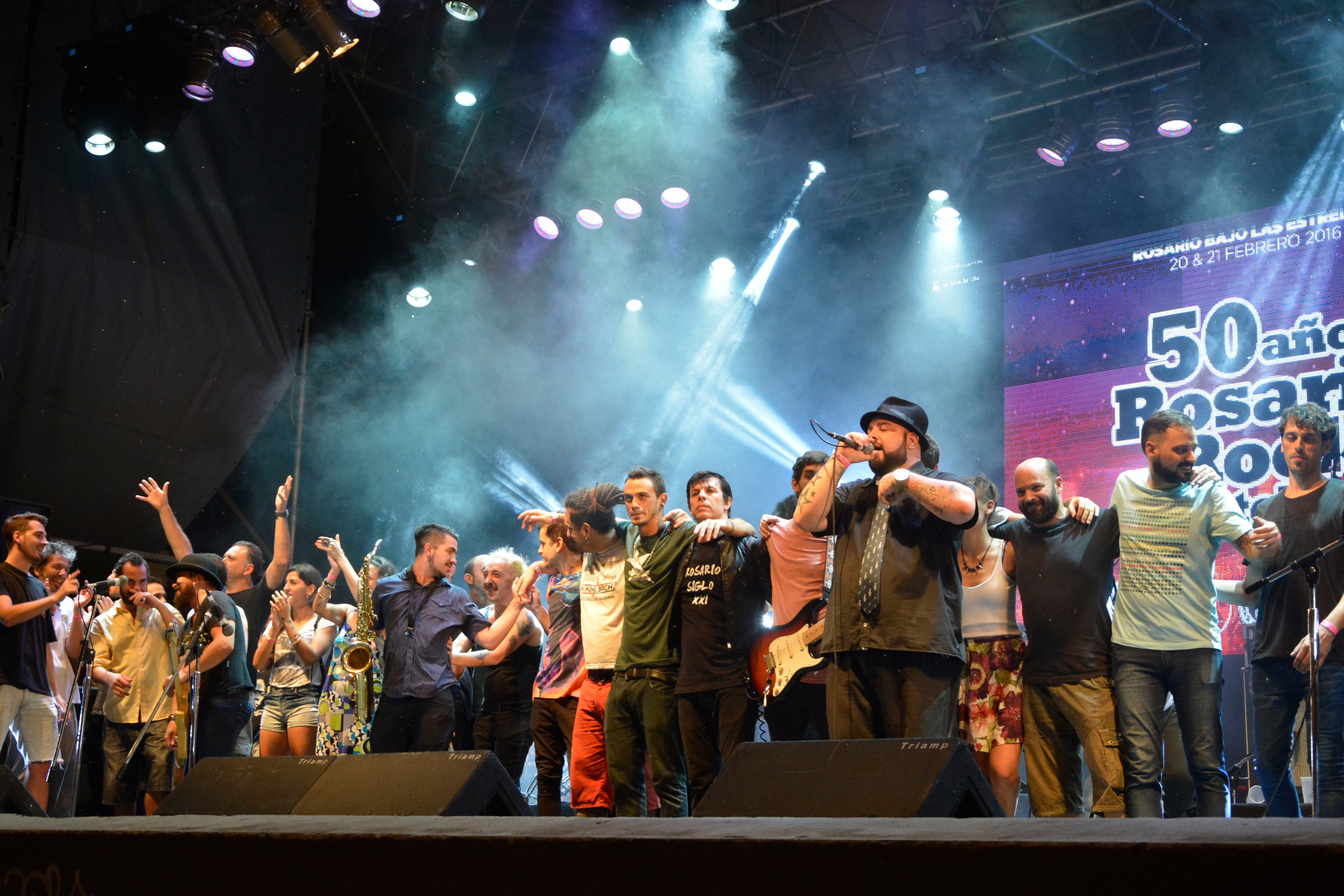 Una de las postales de los dos conciertos realizados en febrero de 2016 en el Anfiteatro.