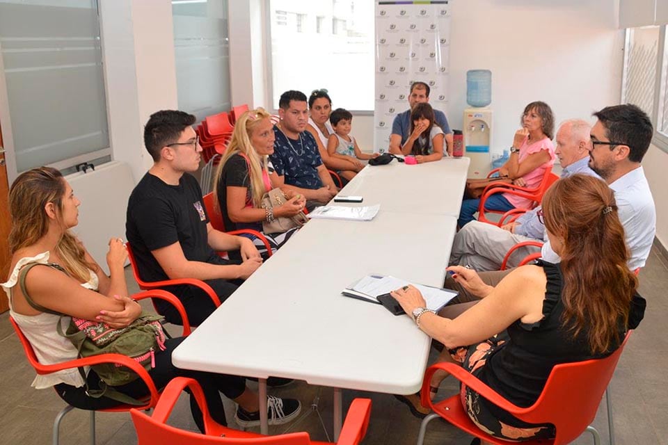 Lamberto recibió a tomadores de créditos prendarios.