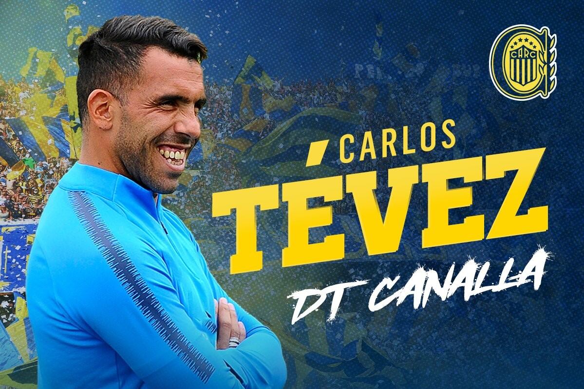 El club Rosario Central dio la bienvenida a Carlos Tevez. Foto: Twitter Rosario Central
