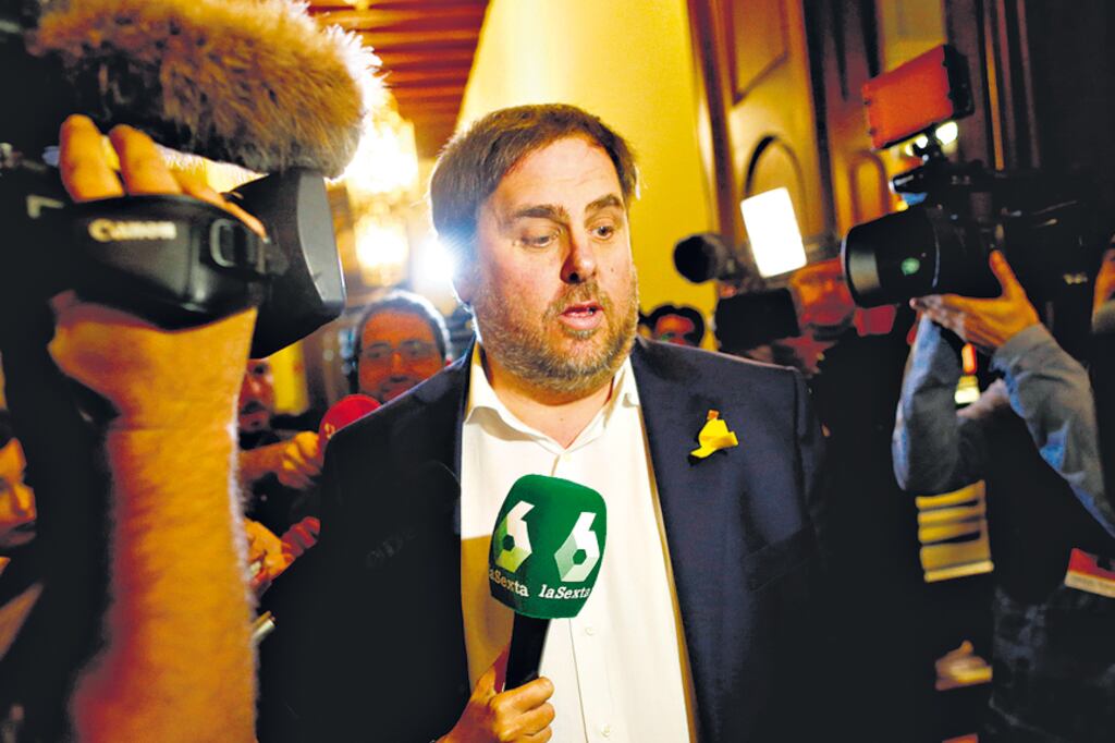 Oriol Junqueras, líder de Esquerra Republicana de Catalunya y ex número dos del gobierno catalán.