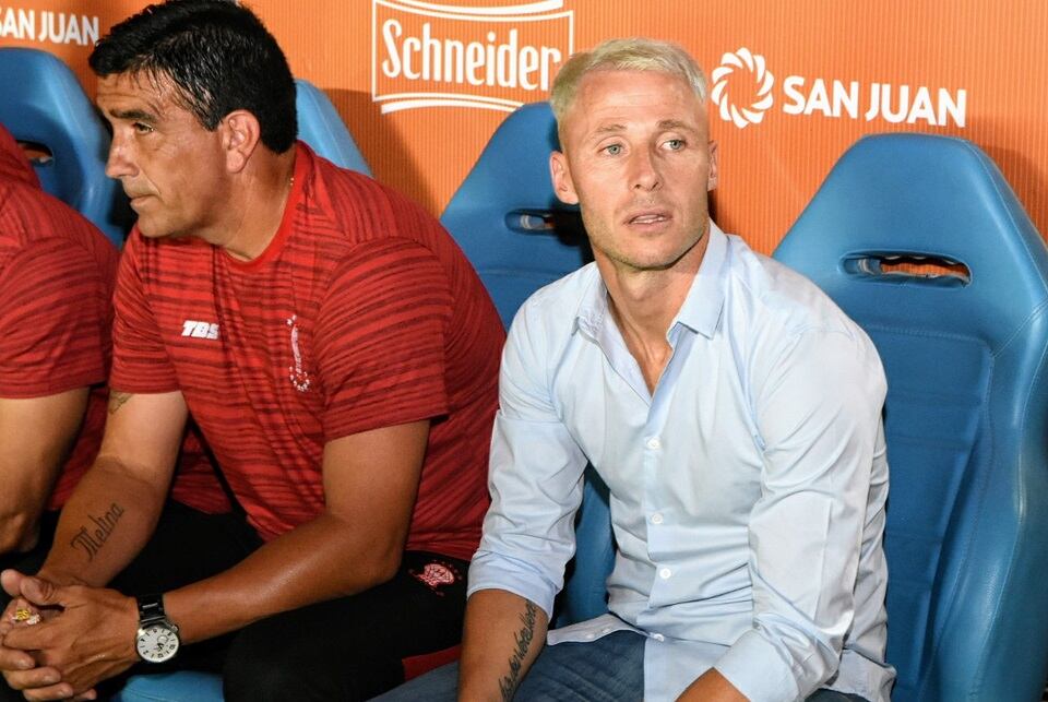 Israel Damonte, el joven DT de Huracán (38 años).