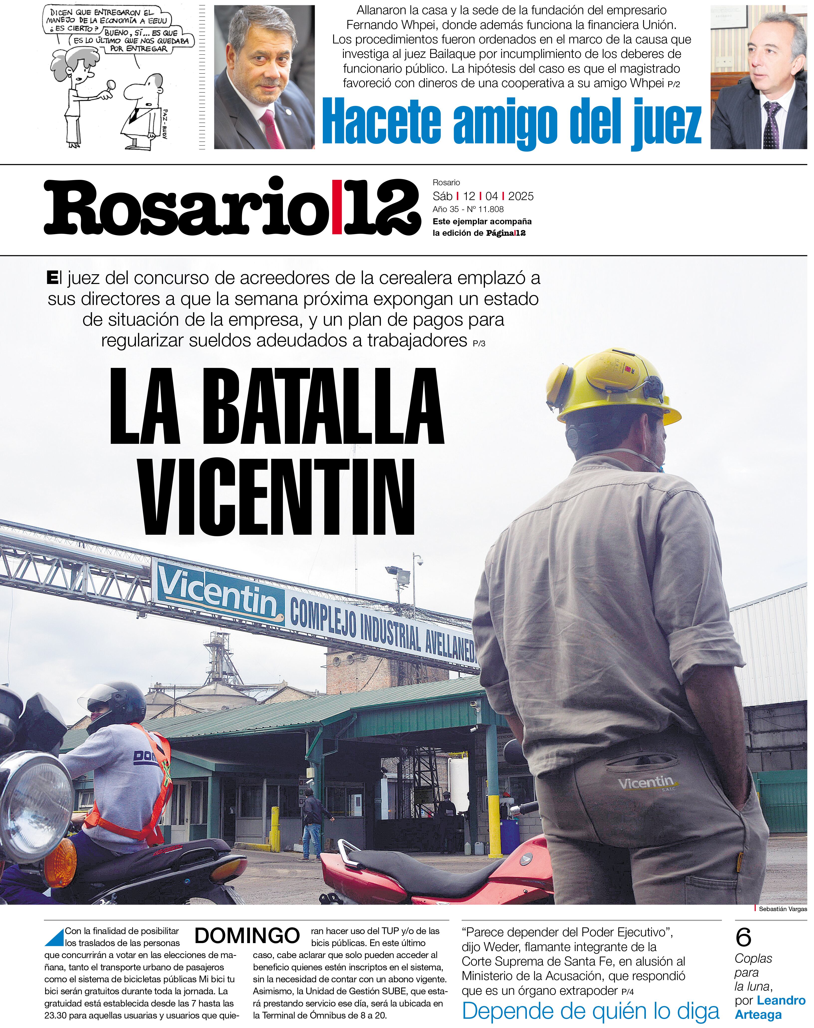 Vicentin, a pagar deudas y dejar excusas - 11/04/2025