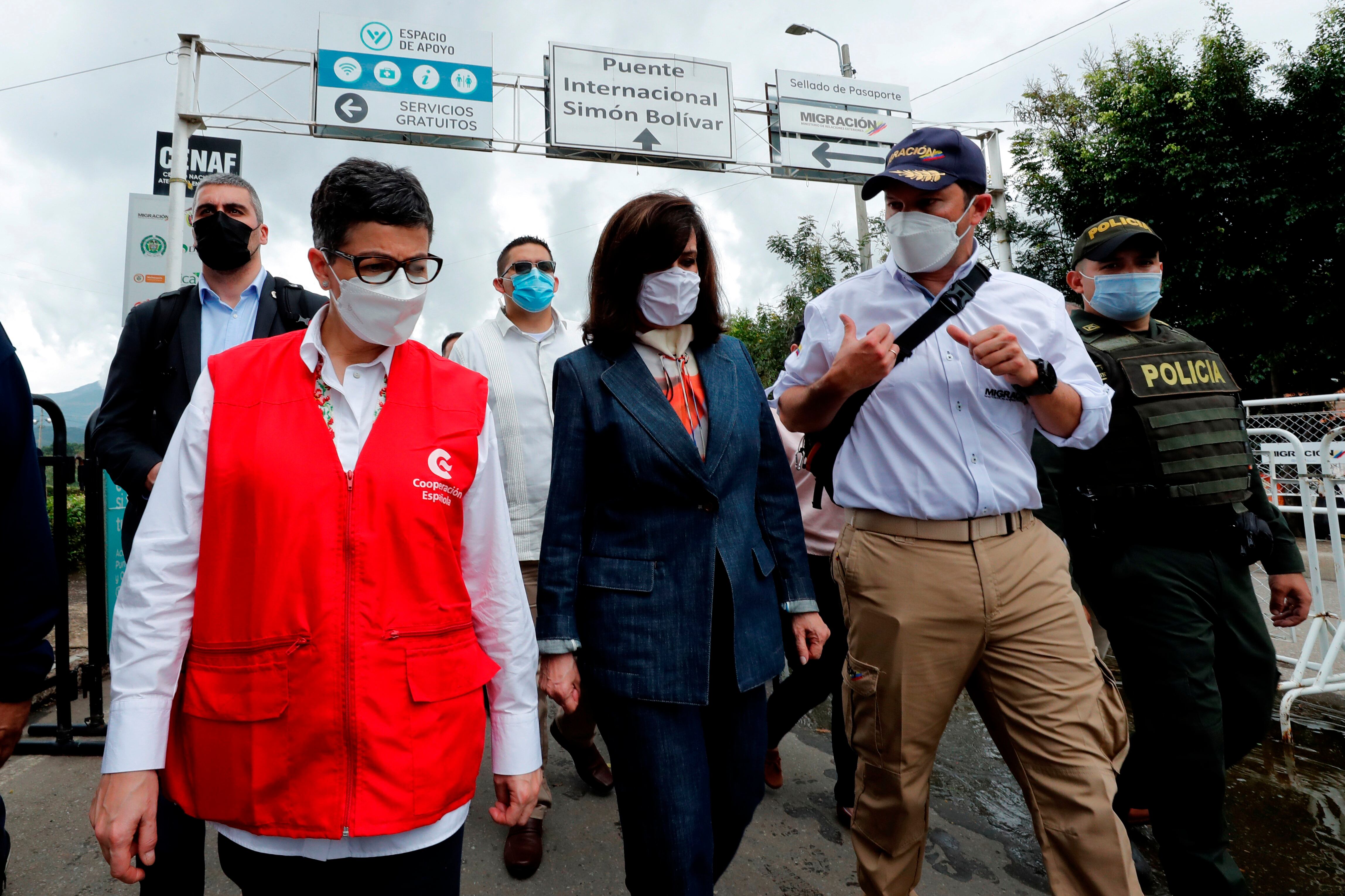 Arancha González Laya cruzó a Cúcuta, en Colombia.