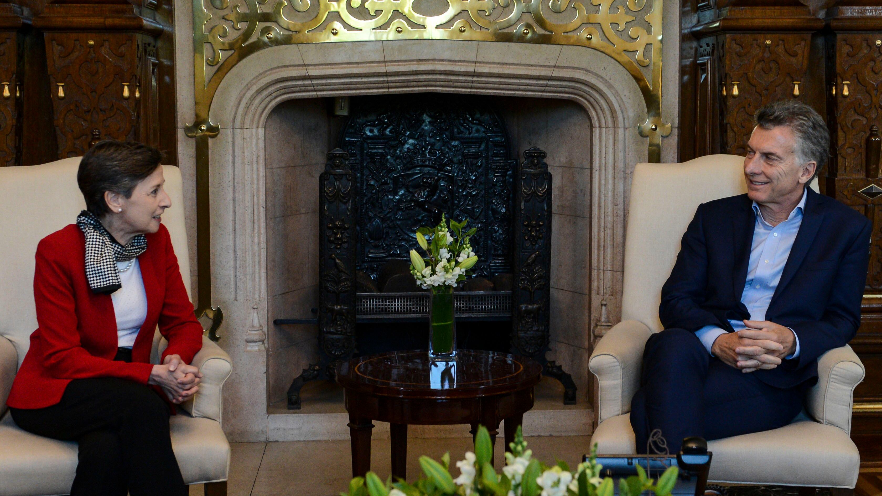 En 2017, Mauricio Macri recibió a Delia Ferreira luego de ser designada titular de la ONG Transparencia Internacional.