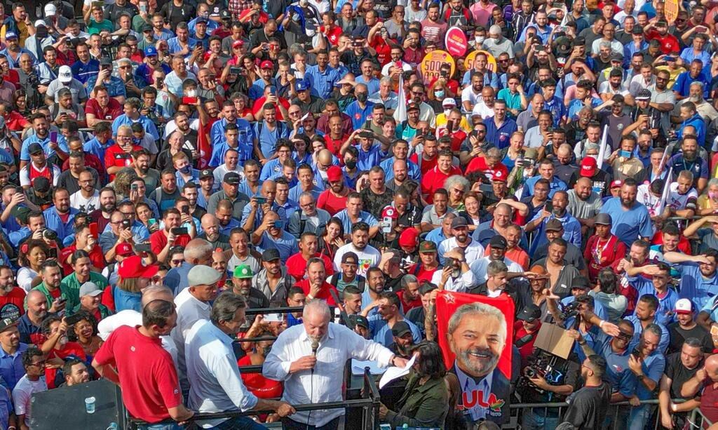 Acto de lanzamiento de campaña, este 16 de agosto / Twitter de Lula