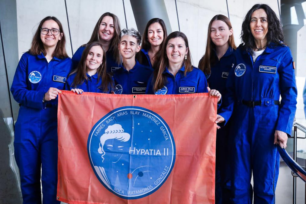 Todas las mujeres de la misión Hypatia II, a la altura de las que les dio el nombre.