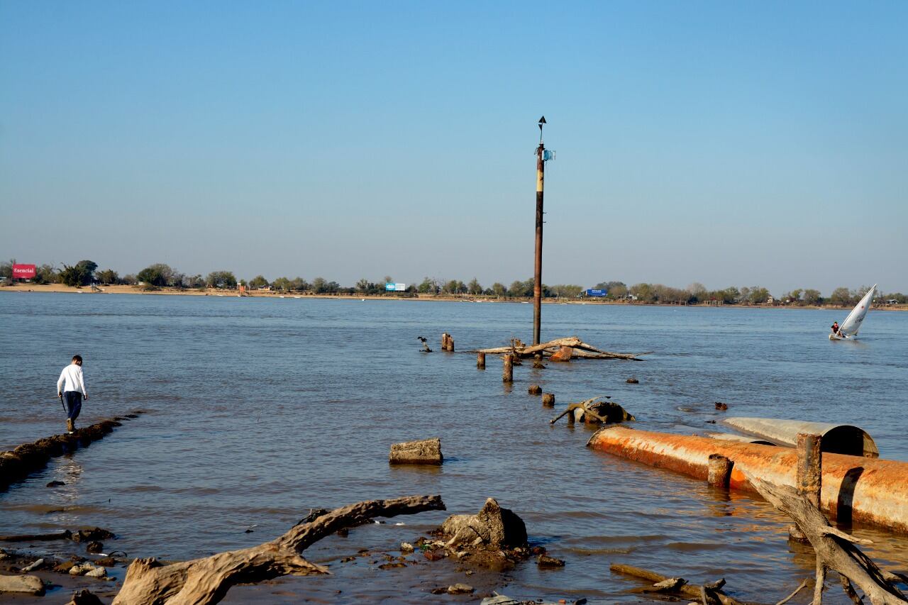 El Paraná en su nivel histórico más bajo.