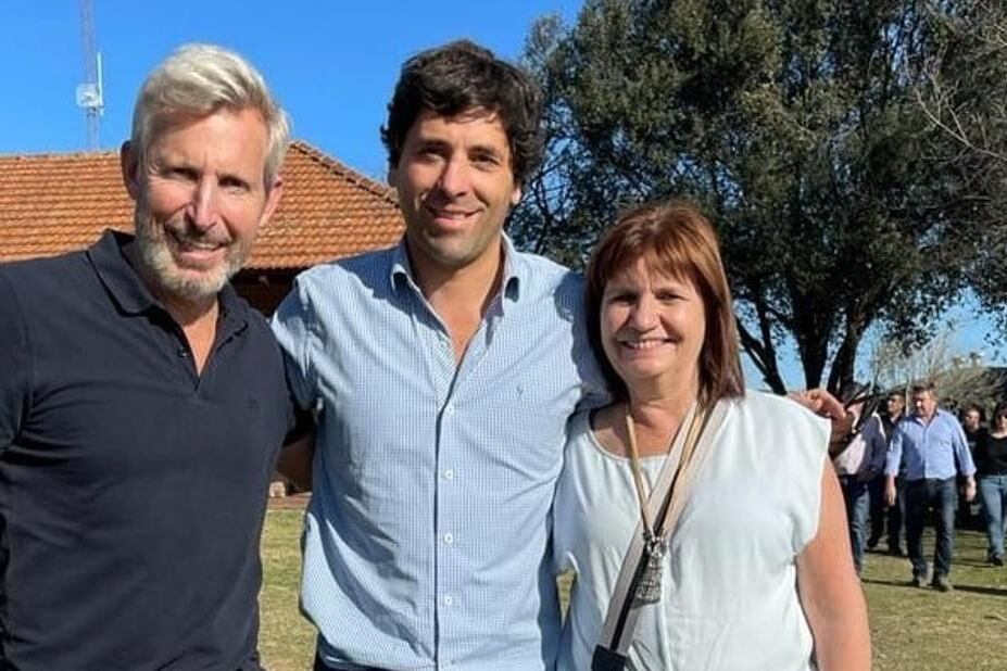Rogelio Frigerio, Sebastián García de Luca y Patricia Bullrich, altri tempi.