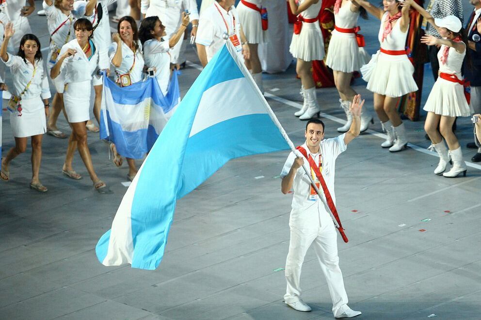 Manu Ginóbili fue abanderado en los JJOO de Beijing 2008.