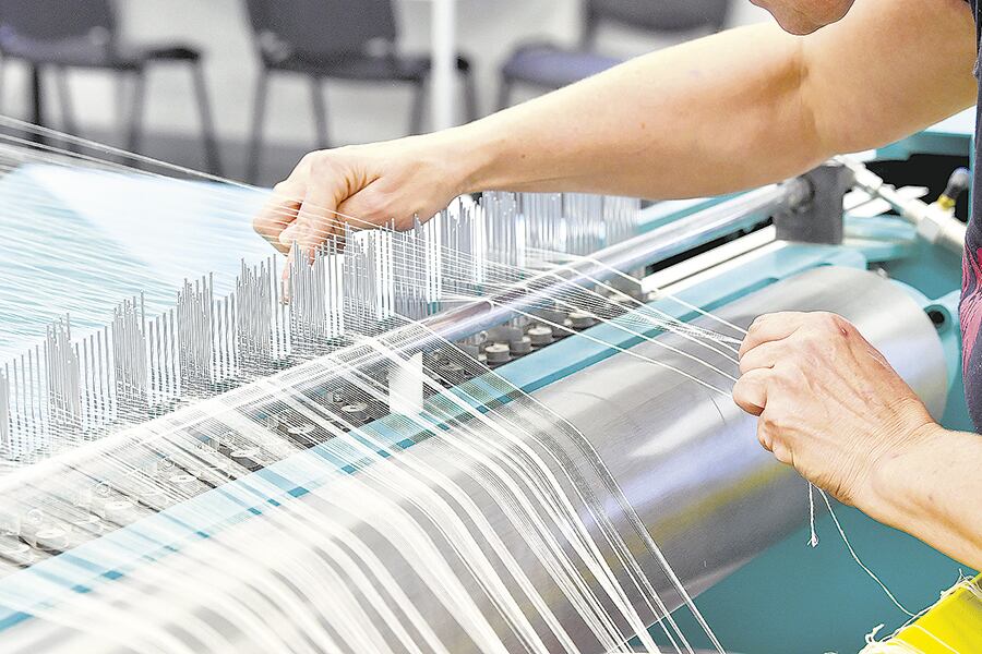 El bloque sectorial textil se ubica por debajo del nivel general.