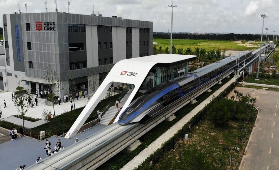 El nuevo tren maglev desarrollado por China circulará a más de 600 kilómetros por hora.