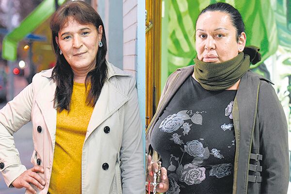 Karen Onzari y Giuliana Lescano, felices con su contrato.