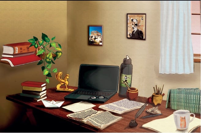 La ilustración de tapa de Variaciones sobre el superyó es elocuente.