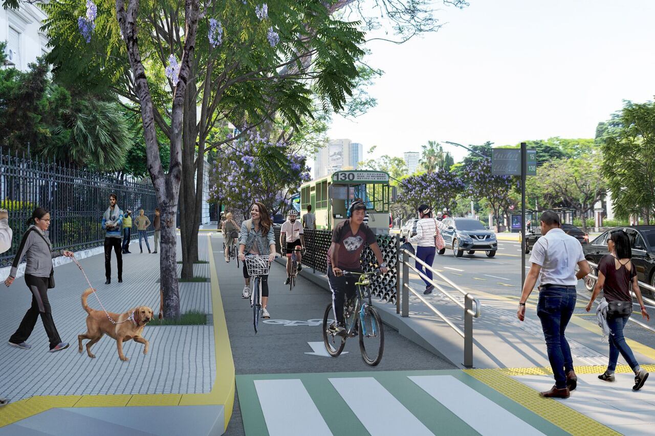 El GCBA bautizó como "calle compartida" a la obra que hará en Libertador.