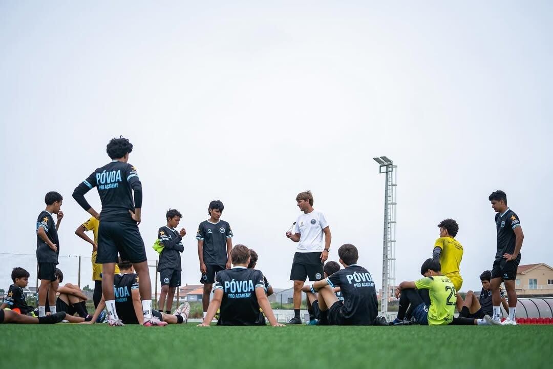 Rodrigo Cervetti, durante un entrenamiento de la academia.