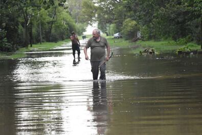 En Villa Amelia, los pobladores quedaron aislados.