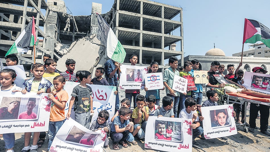 Desde enero, la ayuda de EE.UU. que financia el programa de nutrición para niños palestinos está suspendida.