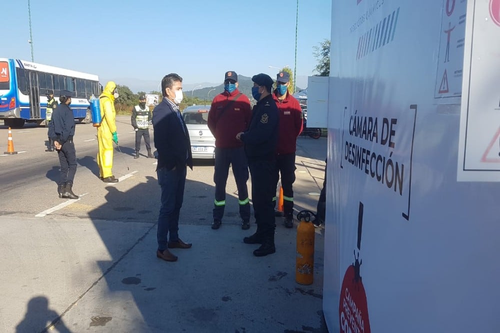 Controles en los accesos a la provincia 