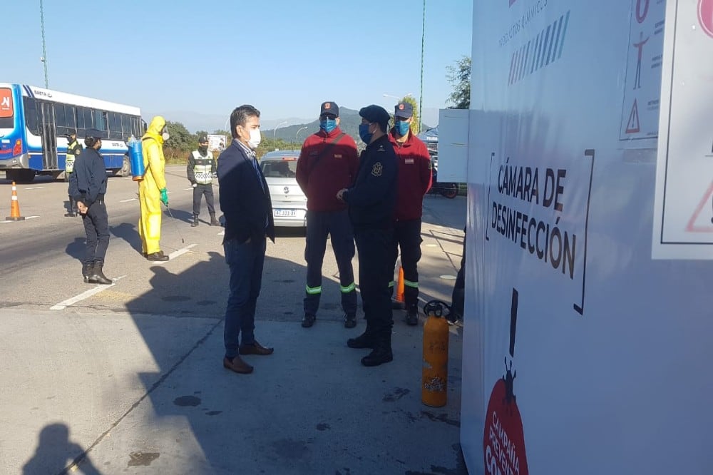 Controles en los accesos a la provincia