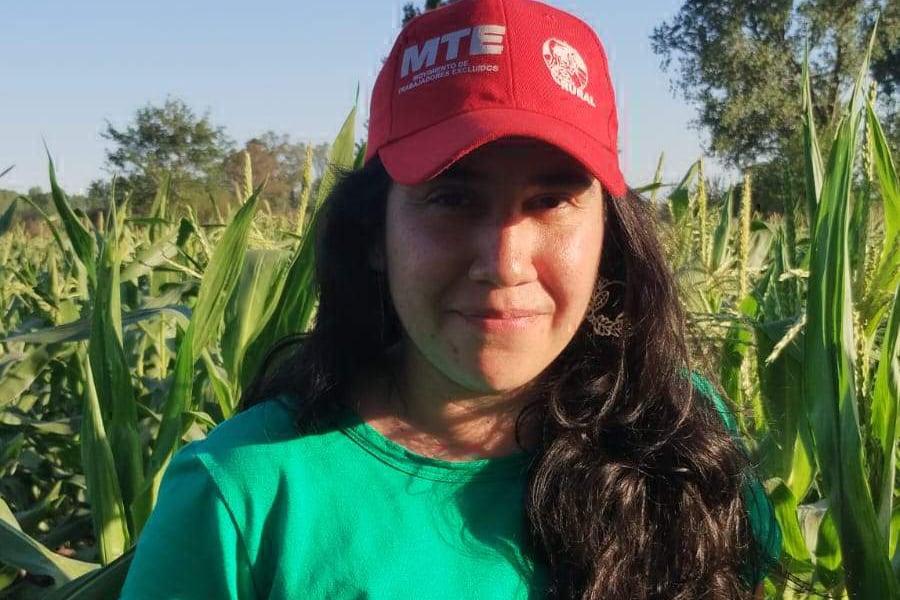 Aimé Olivera Caniumir, del Movimiento de Trabajadores Excluidos.