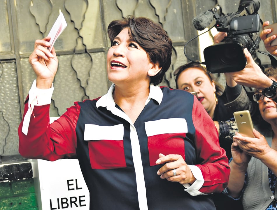 Delfina Gómez, de Morena, se disputaba el triunfo en el Estado de México con el priísta Alfredo del Mazo.