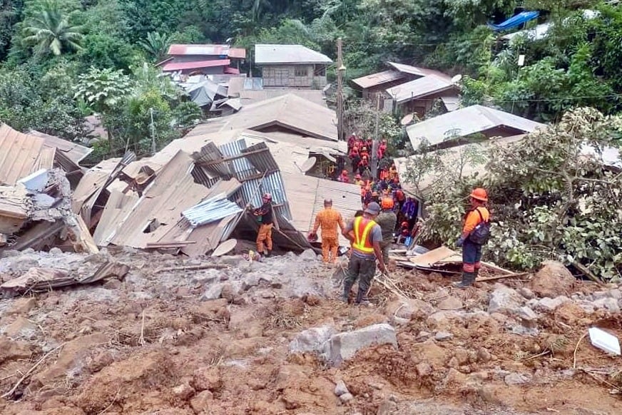 El movimiento de tierra ocurrió al sur de Filipinas.
