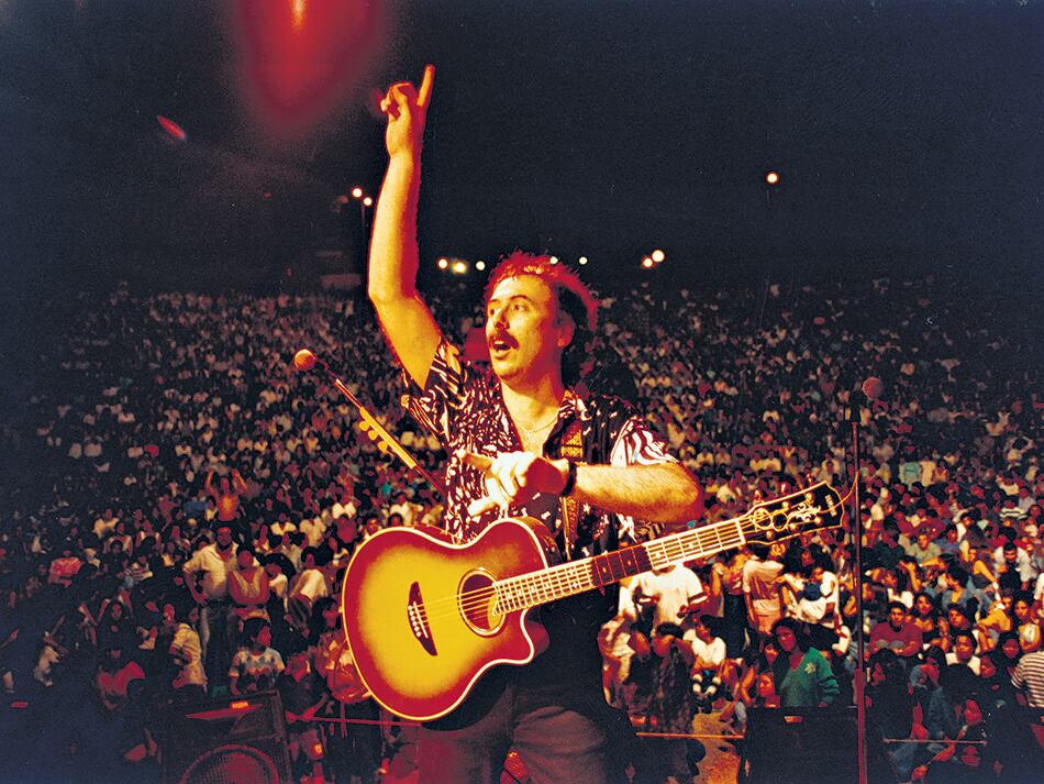 En Fray Bentos, durante la gira A las 10, 1994.