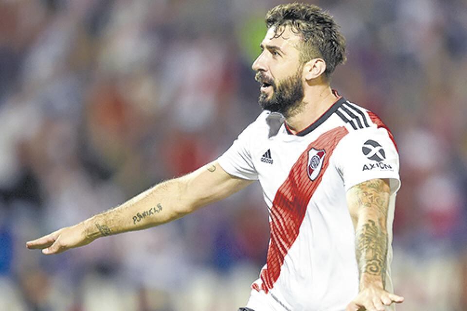 Lucas Pratto, delantero de River Plate.