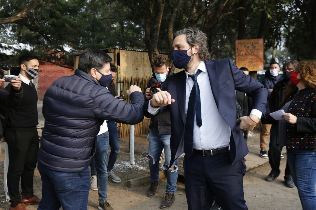 El jefe de Gabinete, Santiago Cafiero y el ministro de Desarrollo Social, Daniel Arroyo, participaron del lanzamiento.