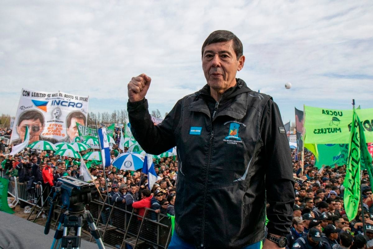 El titular del gremio de petroleros de Neuquén, Marcelo Rucci.