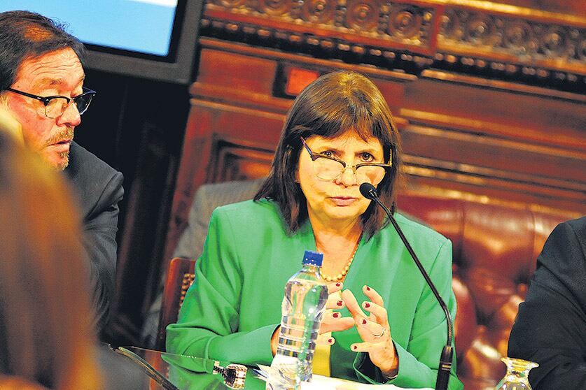 Patricia Bullrich, ministra de Seguridad, abrió la lista de oradores en la reunión.