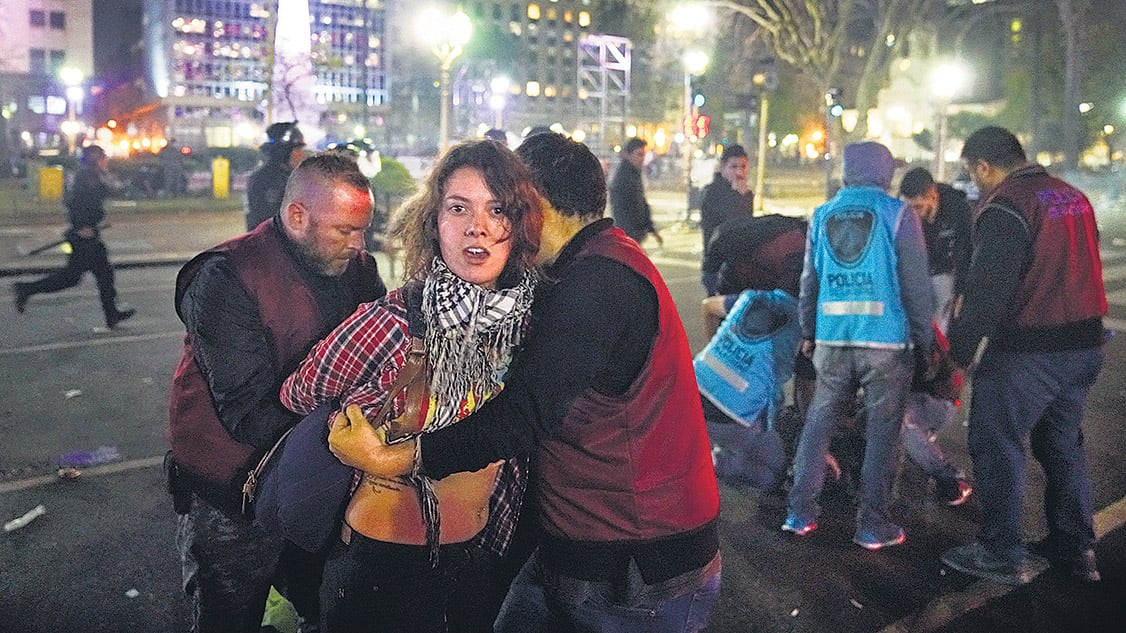 Solo dos de los detenidos tras la marcha quedaron procesados, pero por resistencia a la autoridad.