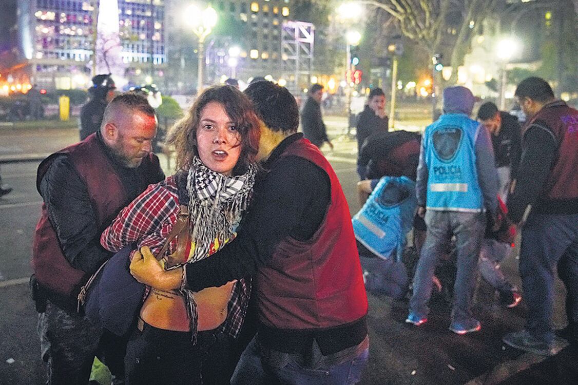 Solo dos de los detenidos tras la marcha quedaron procesados, pero por resistencia a la autoridad.