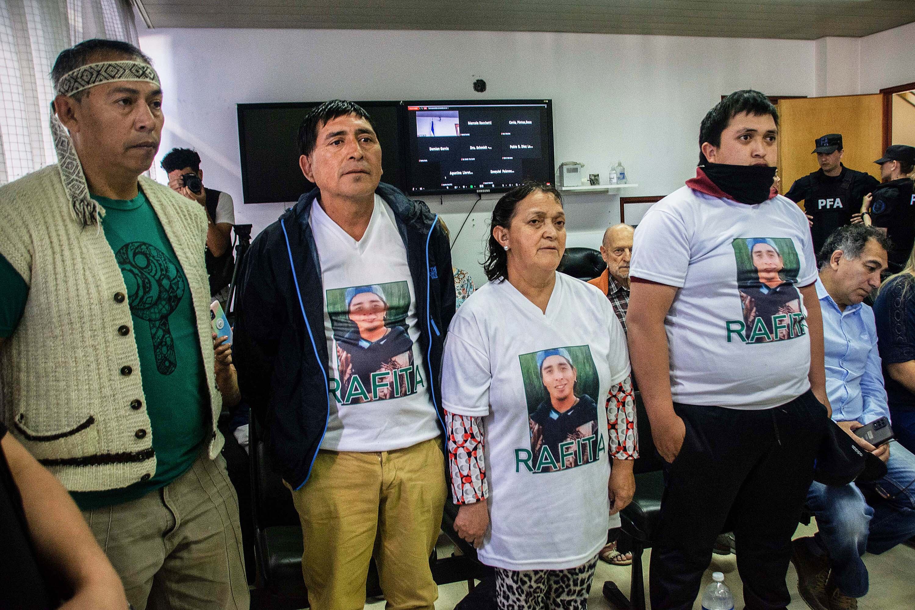 La familia del joven asesinado en 2017, en la última audiencia del juicio.